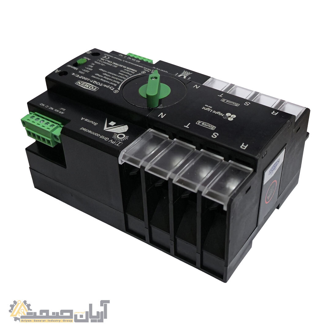  کلید اتوماتیک انتقال برق سه‌فاز خورشیدی 100 آمپر ، PV Automatic Transfer & Changeover Switch (ATS) 3 Phase 100A 