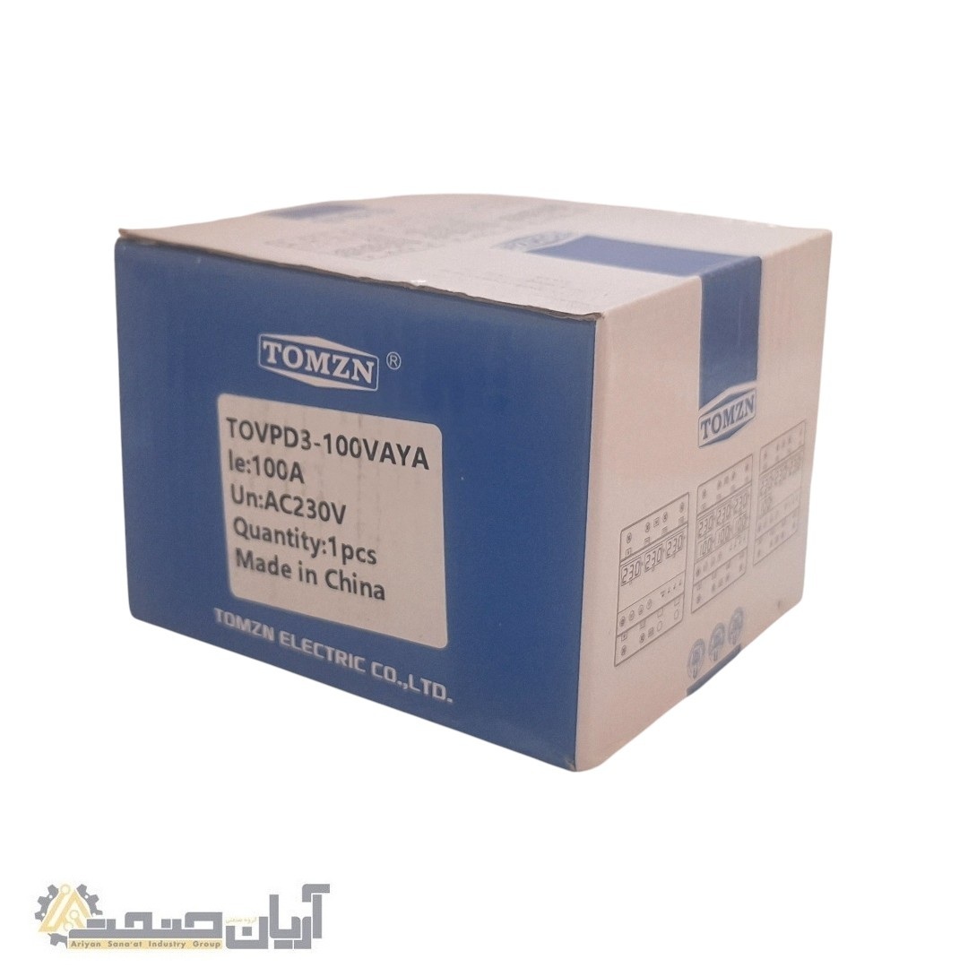 انتخاب فاز اتوماتیک 100 آمپر TOMZN مدل TOVPD3-100VAYA