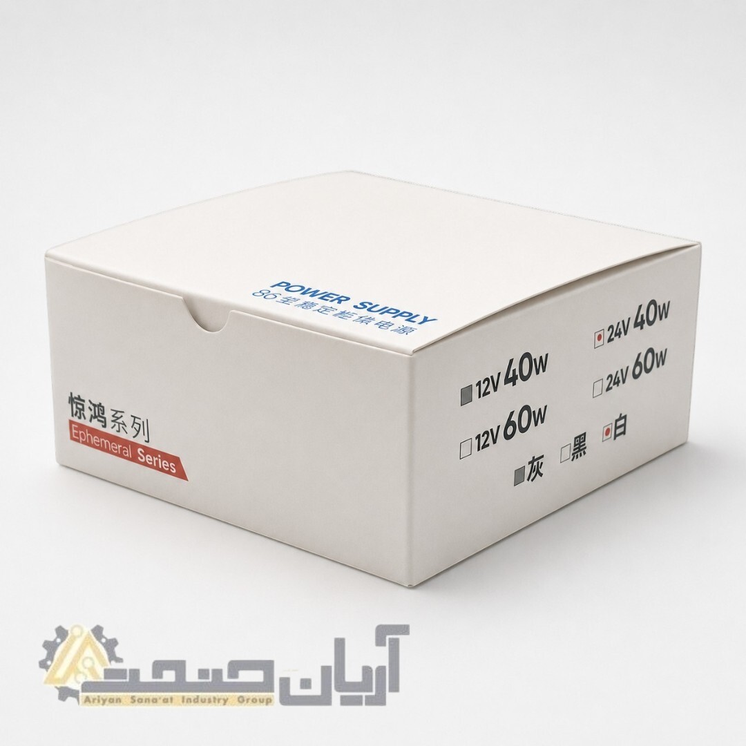  منبع تغذیه و کنترلر لمسی لاینر LED سه‌کاره 24 ولت 60 وات سفید، مجهز به USB-A و USB-C 