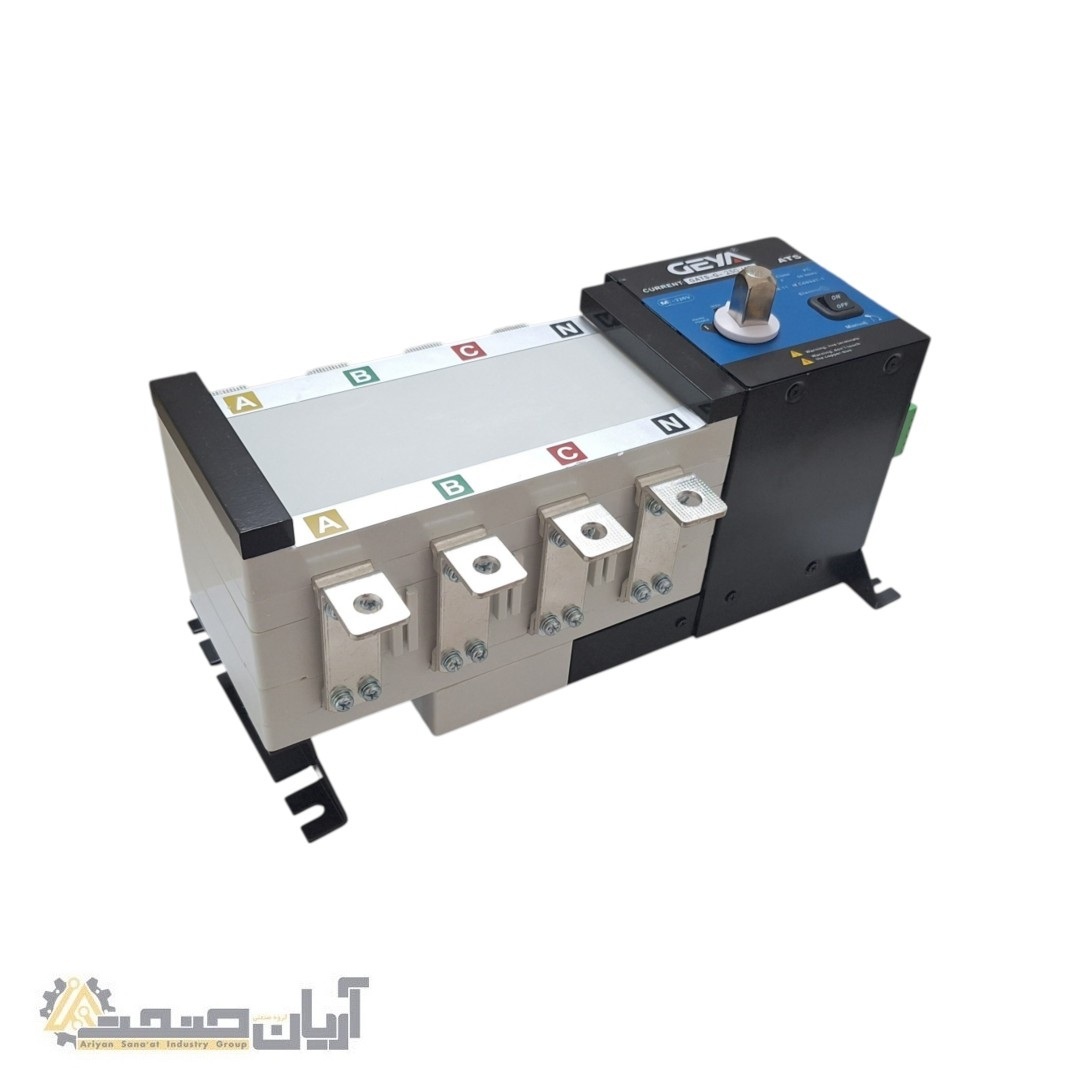  کلید انتقال برق خودکار صنعتی ATS چهار پل 250 آمپر GEYA مدل GATS-G-250/4P کلاس PC 