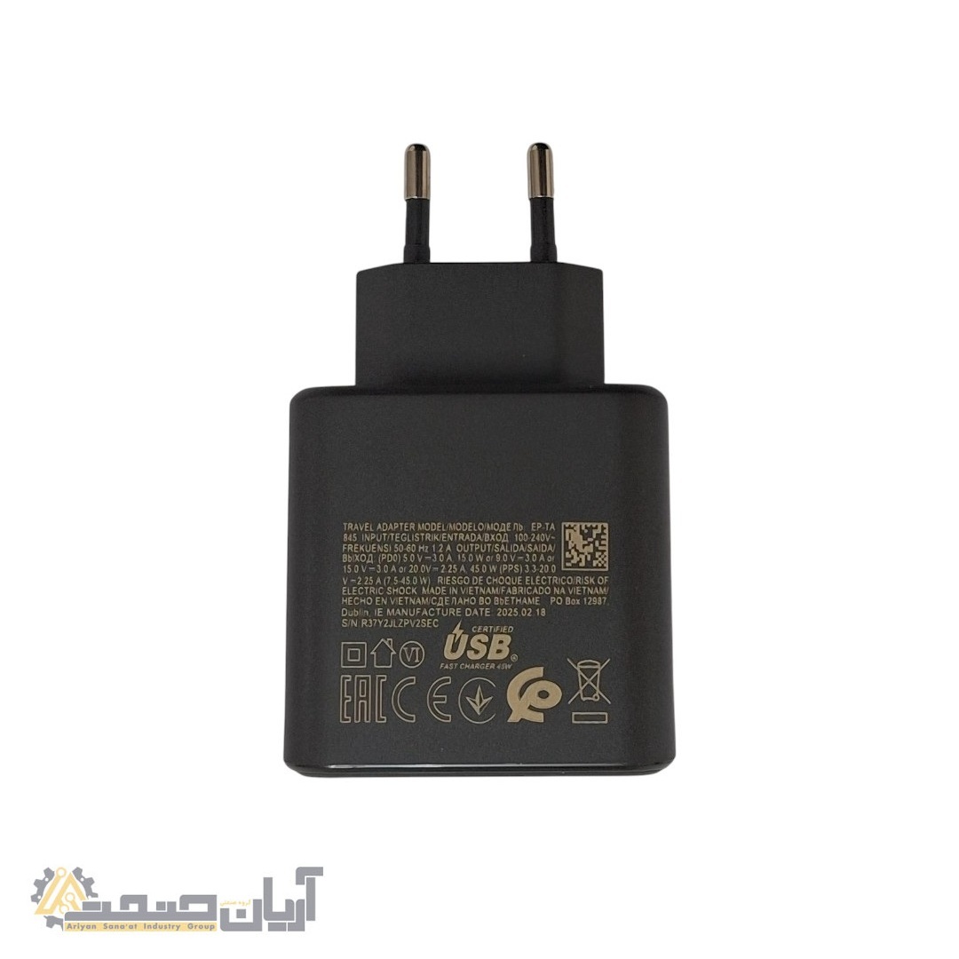 شارژر سوپر فست شارژ ۴۵ وات USB-C | پشتیبانی از PD و PPS | شارژ فوق سریع واقعی