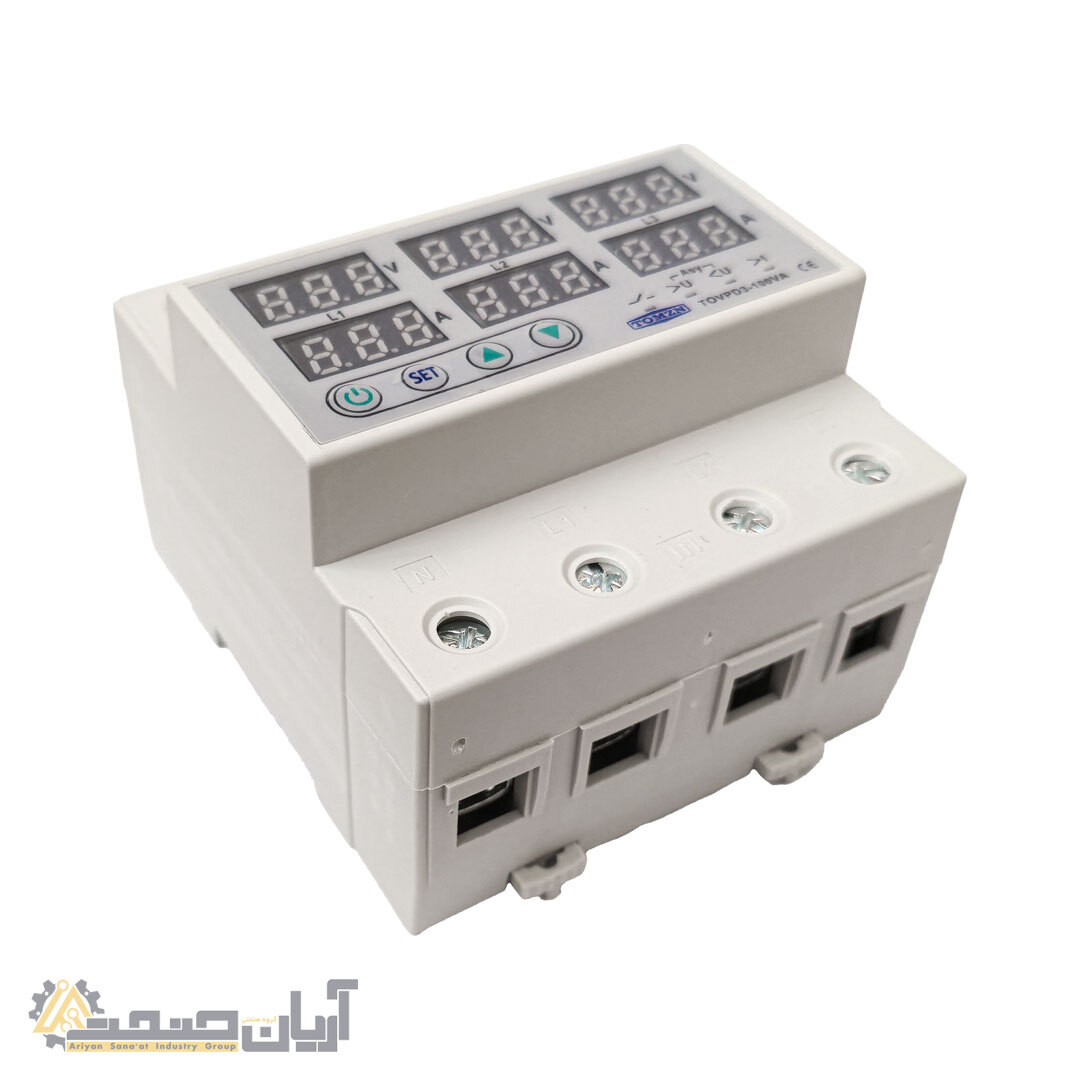  محافظ ولتاژ و جریان سه فاز 100 آمپر 