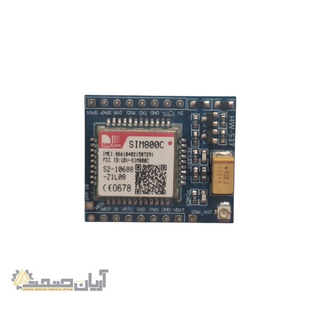 ماژول مخابراتی SIM800C مدل MOD53/HW-537 با قابلیت GSM، GPRS، بلوتوث و TTS