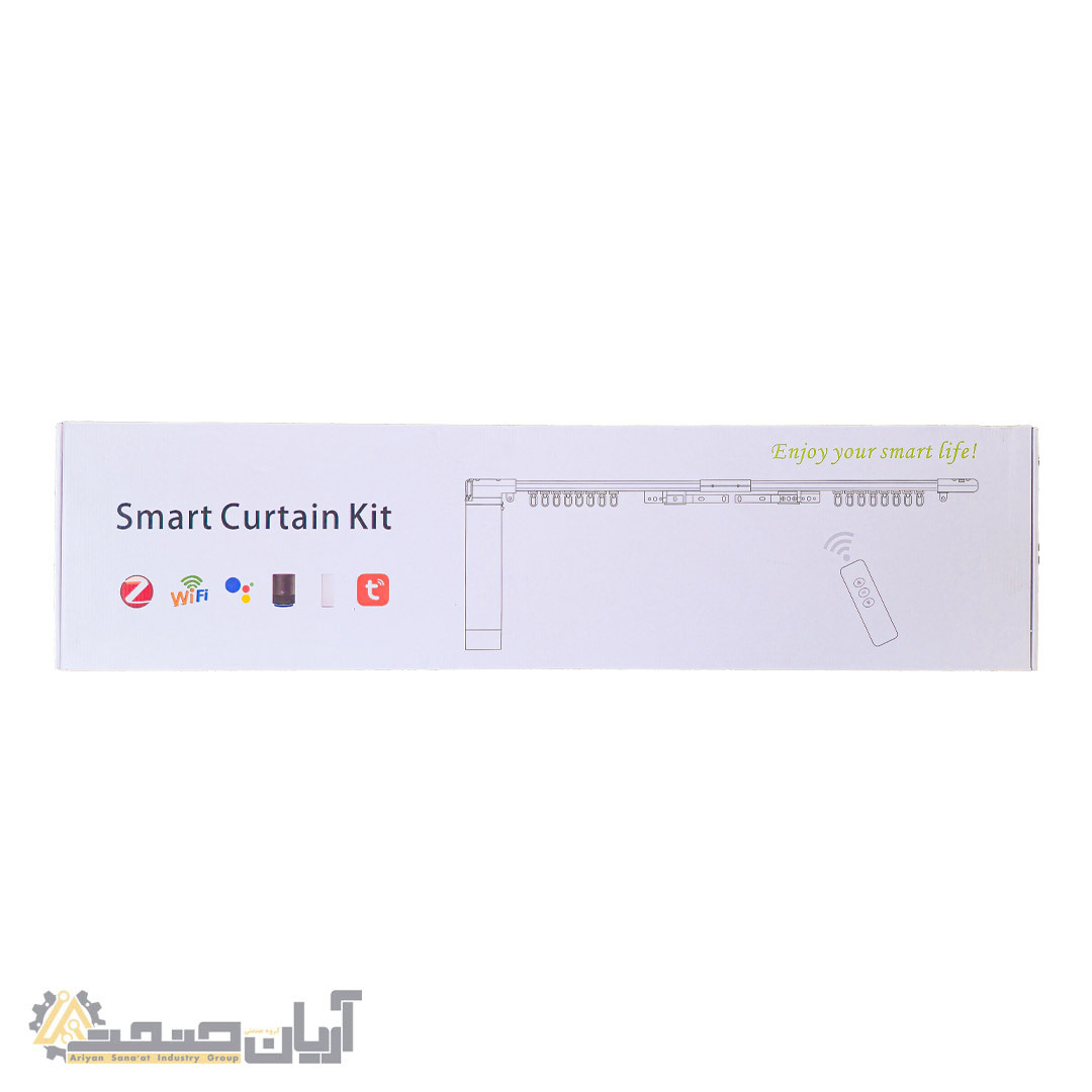  کیت پرده برقی هوشمند TB46C با ریموت 433MHz و کنترل Tuya/Smart Life 