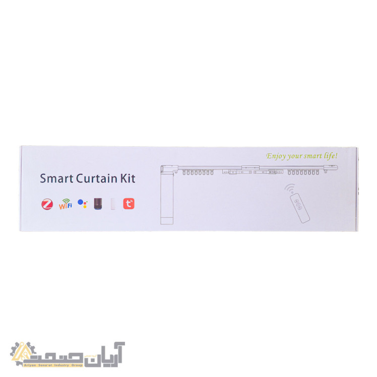 کیت پرده برقی هوشمند TB46C با ریموت 433MHz و کنترل Tuya/Smart Life