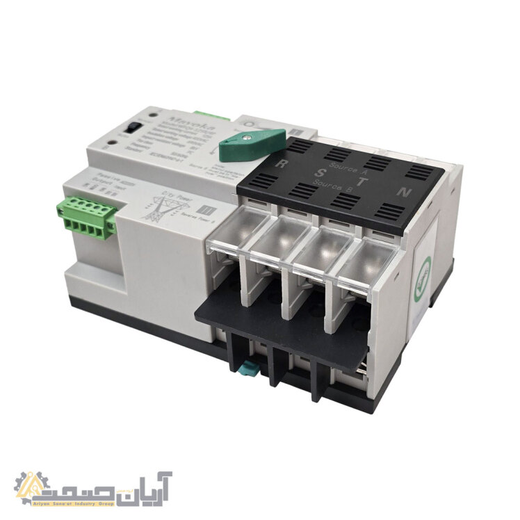 کلید اتوماتیک انتقال برق (ATS) چهار پل 100 آمپر Mayoka مدل WFQ4-125R/4P | سوئیچ انتقال خودکار برق شهر وبرق خورشیدی