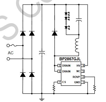 ی سی BP2867GJ – درایور LED با راندمان بالا و عملکرد پایدار