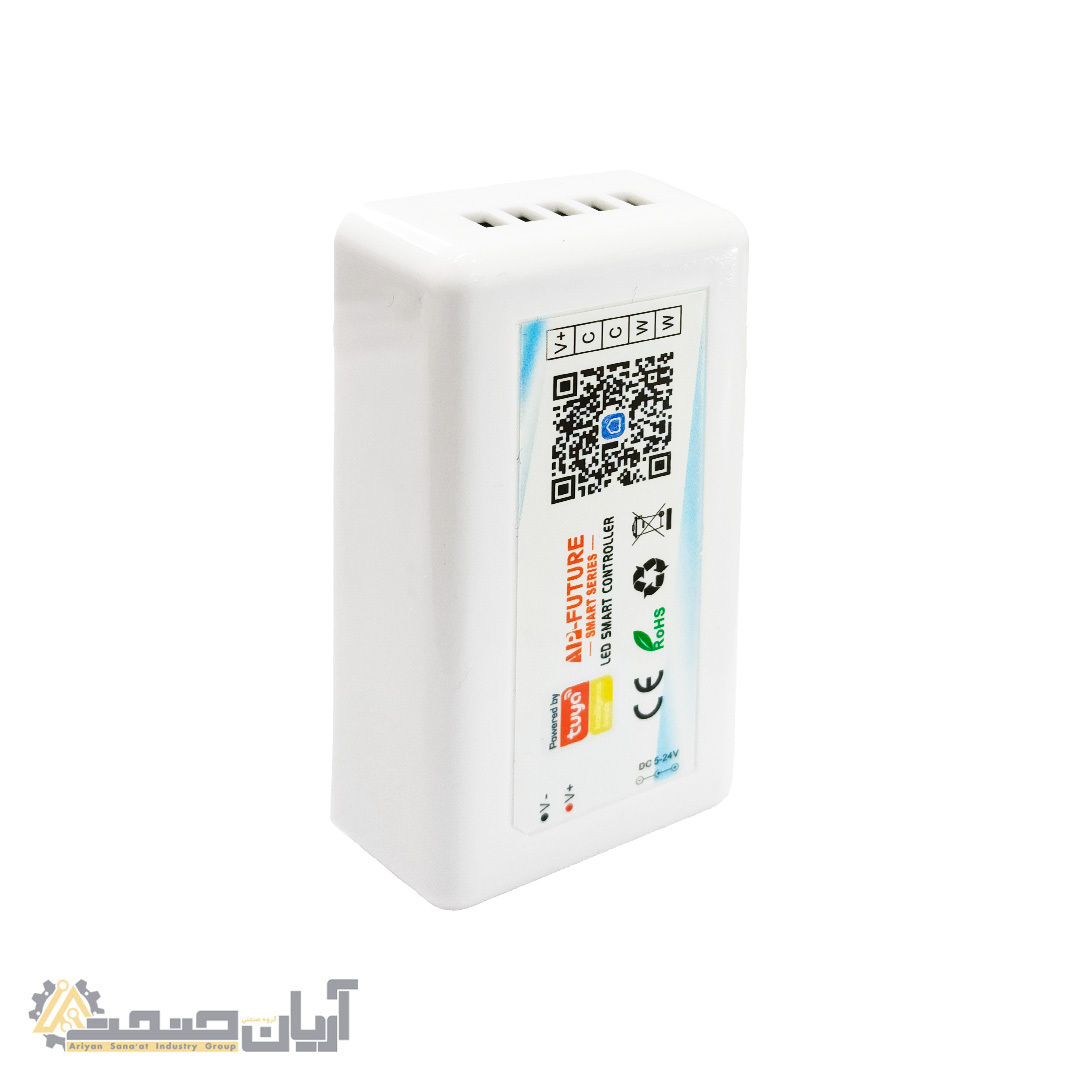  کنترلر لمسی و وای‌فای LED هوشمند | سازگار با ریسه‌های ۱۲ و ۲۴ ولت + کنترل دمای رنگ CCT 