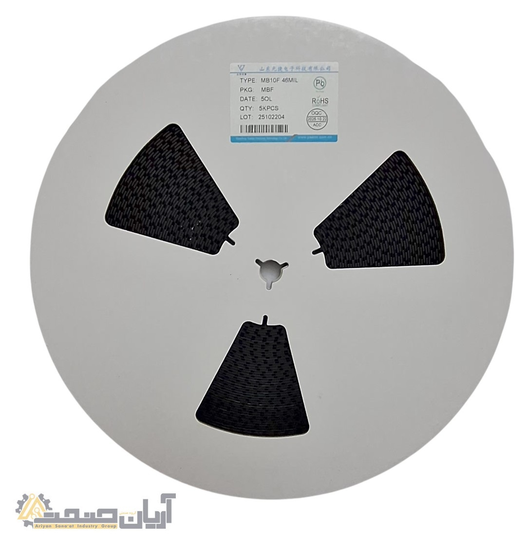  پل دیود SMD مدل MB10F سایز 46mil یک‌سوساز 1A ولتاژ 1000V 