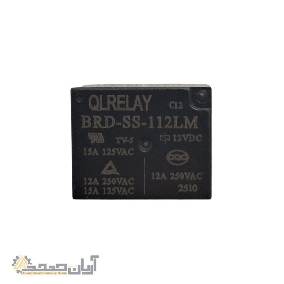  رله قدرت QLRELAY BRD-SS-112LM بوبین 12 ولت 15 آمپر | رله صنعتی 1 فرم A 