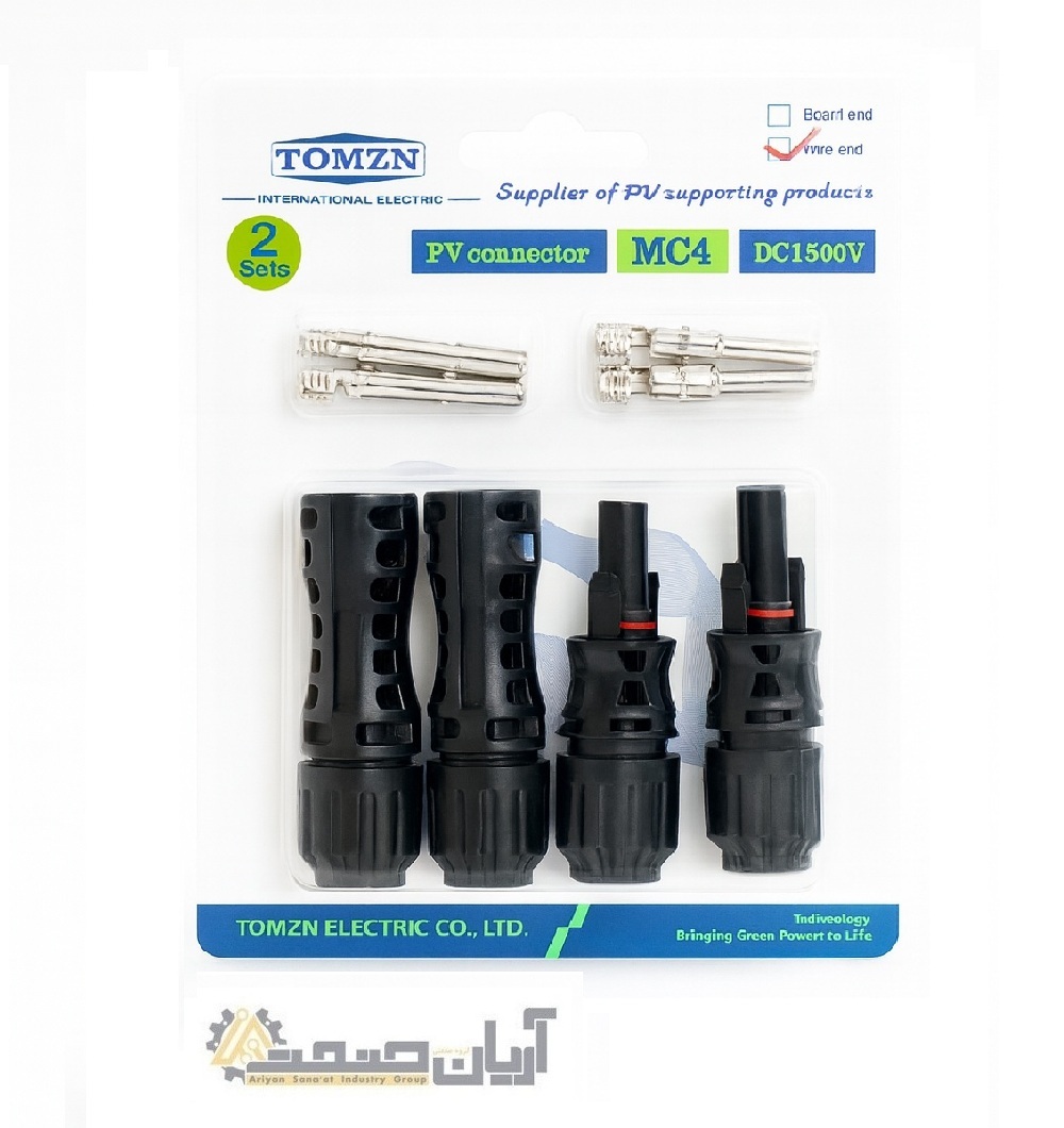  سوکت پنل خورشیدی MC4 مدل PV Connector DC1500V 32A – بسته دو عددی 