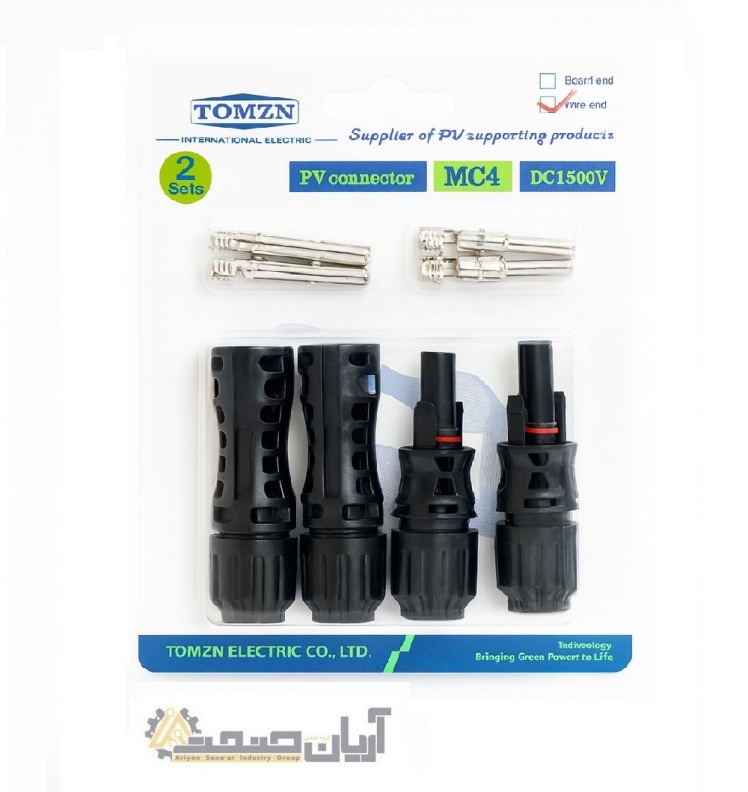 سوکت پنل خورشیدی MC4 مدل PV Connector DC1500V 32A – بسته دو عددی